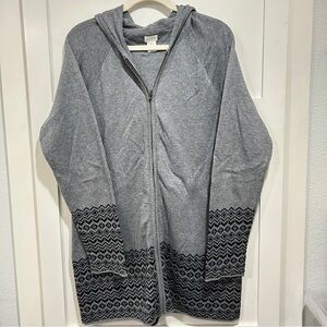 Gray Patterned Women's Sweater